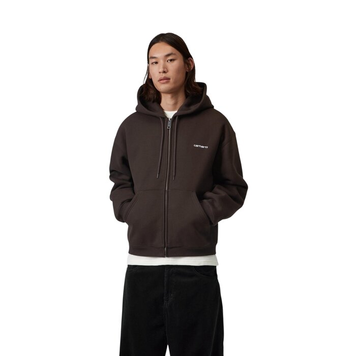 Carhartt WIP Hooded Ebbert Jacket - Tobacco/White