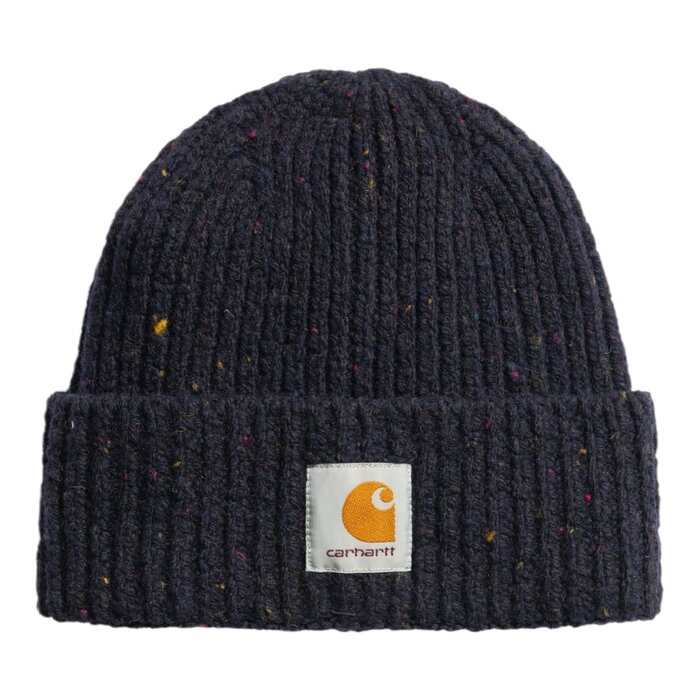Carhartt WIP Anglistic Beanie - Speckled Dark Navy