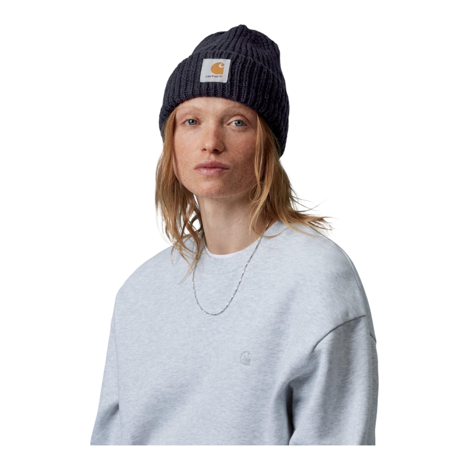 Carhartt WIP Anglistic Beanie - Speckled Dark Navy