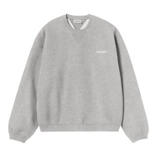 Carhartt WIP Ebbert Sweat - Grey Heather/White