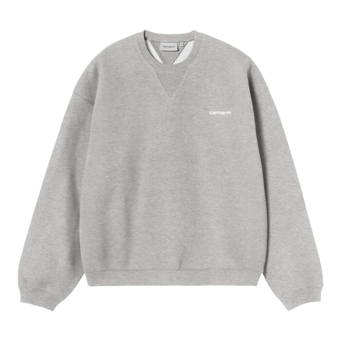 Carhartt WIP Ebbert Sweat - Grey Heather/White