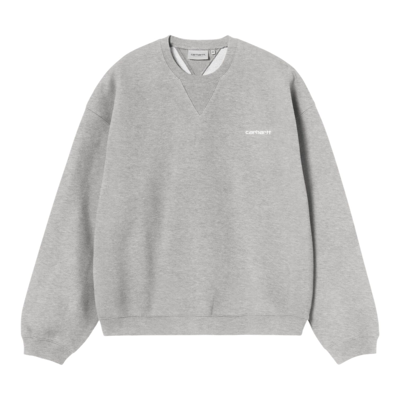 Carhartt WIP Ebbert Sweat - Grey Heather/White