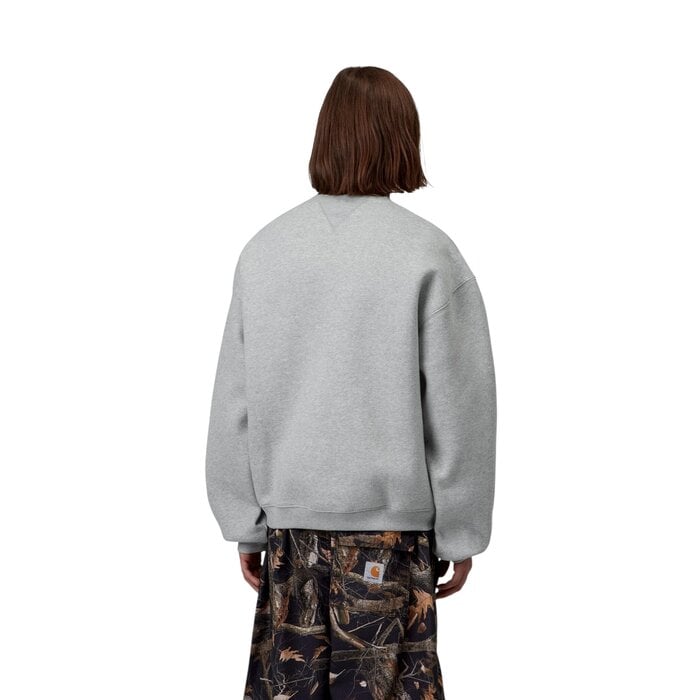 Carhartt WIP Ebbert Sweat - Grey Heather/White