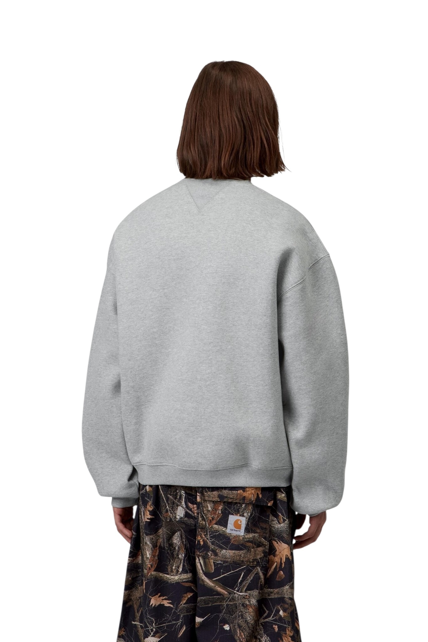 Carhartt WIP Ebbert Sweat - Grey Heather/White