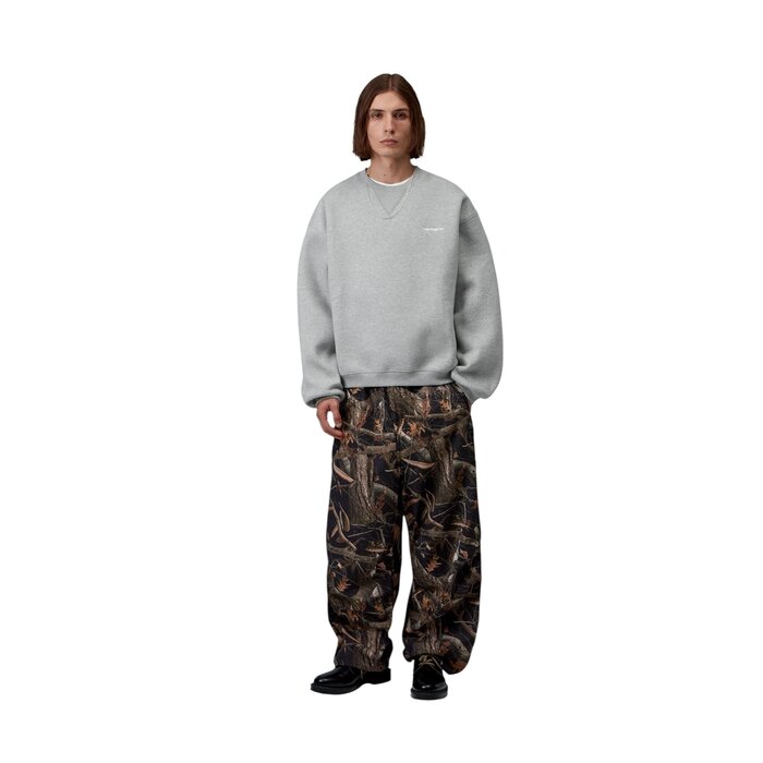 Carhartt WIP Ebbert Sweat - Grey Heather/White