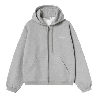 Carhartt WIP Hooded Ebbert Jacket - Grey Heather/White