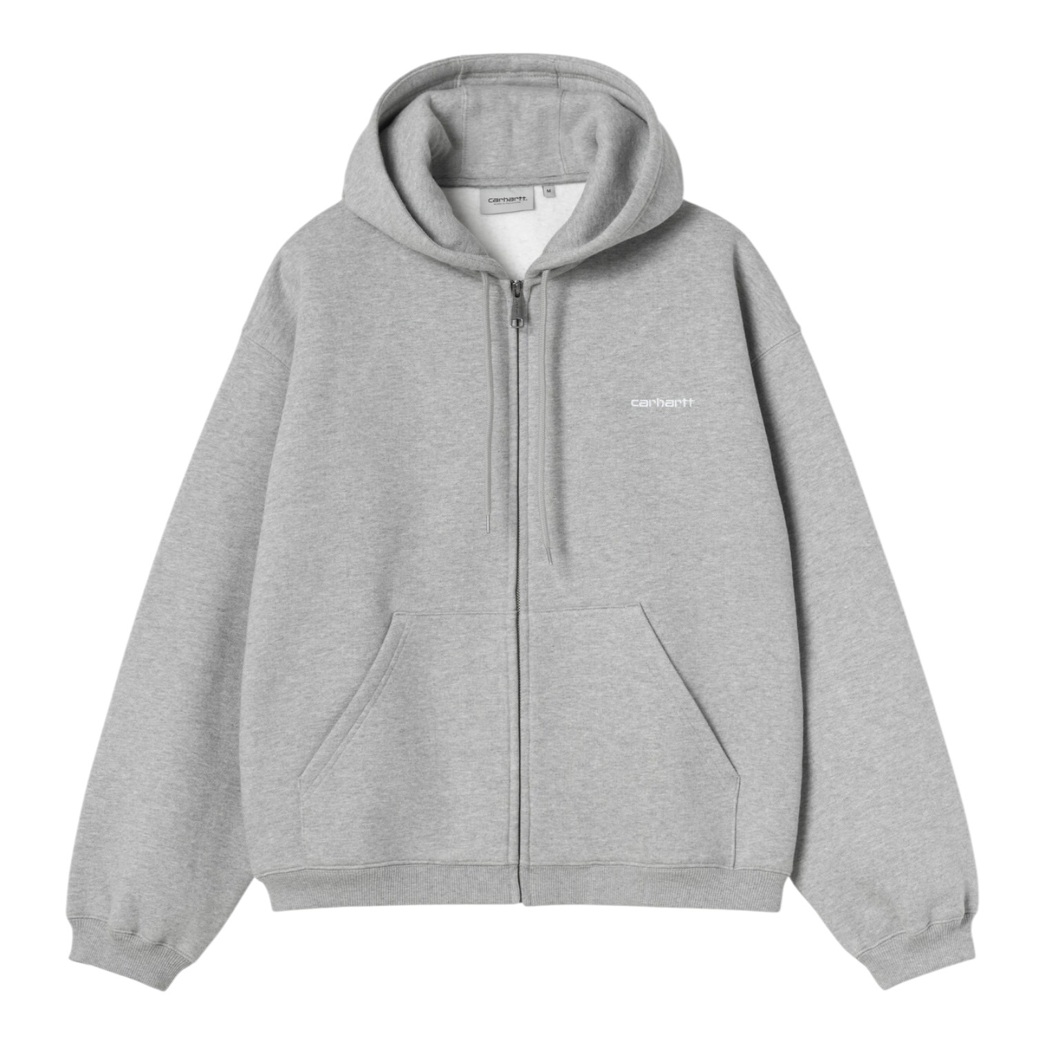 Carhartt WIP Hooded Ebbert Jacket - Grey Heather/White