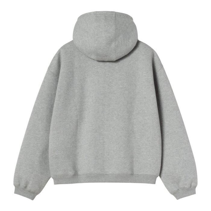 Carhartt WIP Hooded Ebbert Jacket - Grey Heather/White