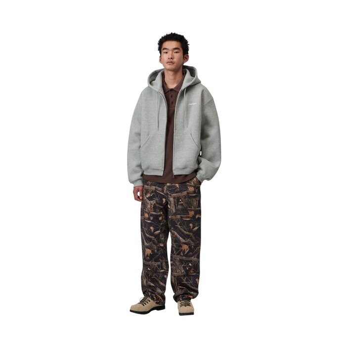 Carhartt WIP Hooded Ebbert Jacket - Grey Heather/White
