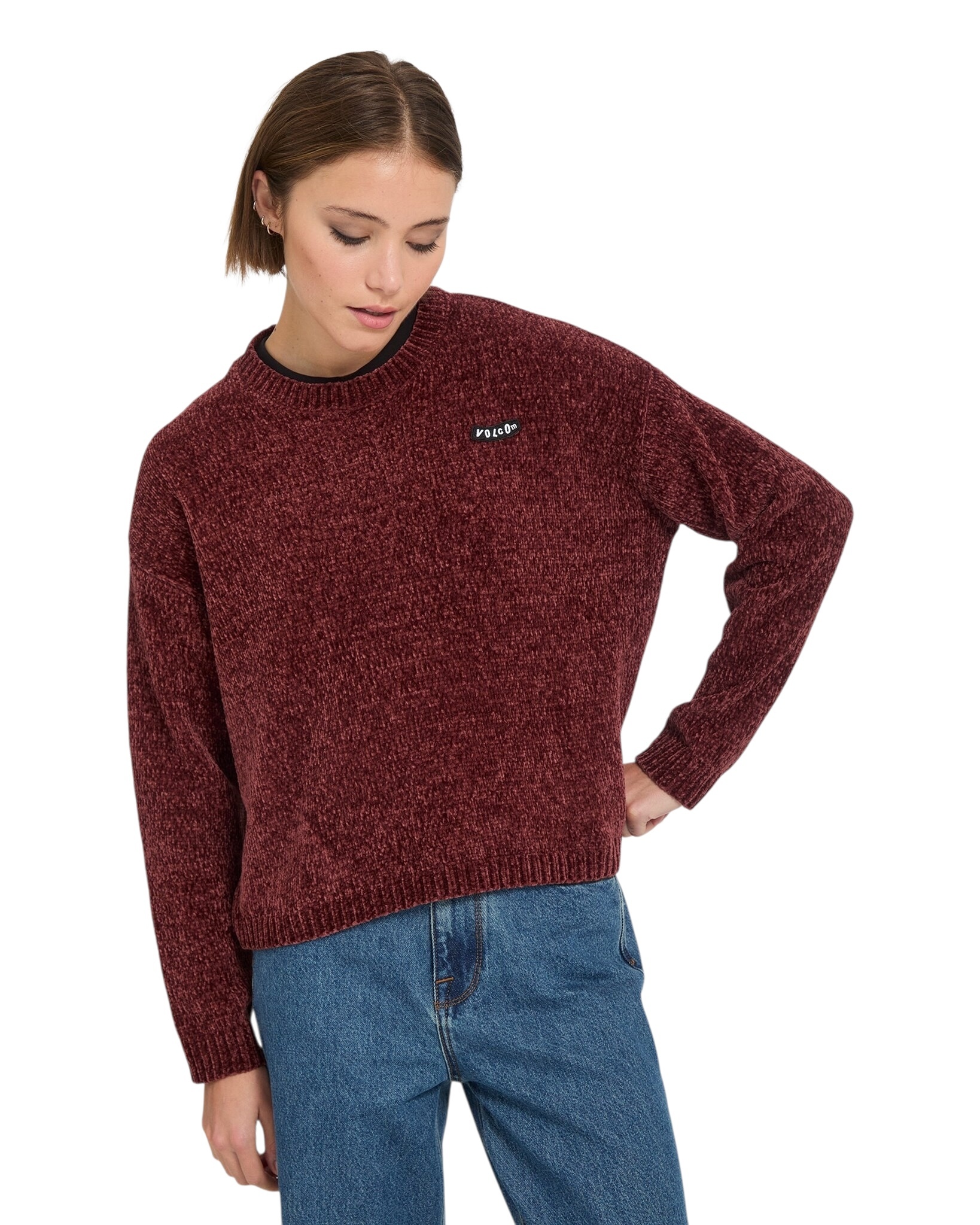 Volcom Bubble Tease Sweater - Brick