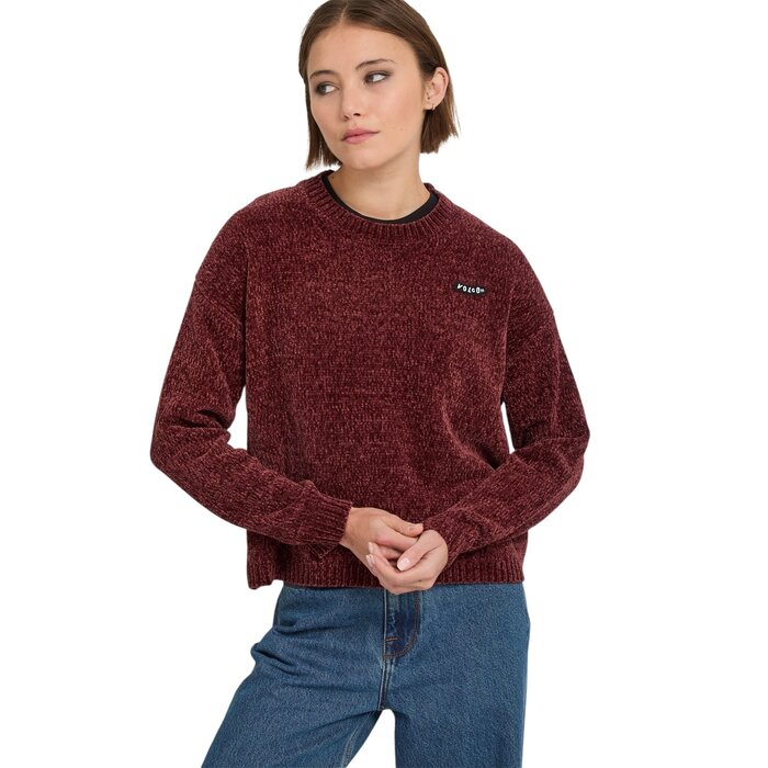 Volcom Bubble Tease Sweater - Brick