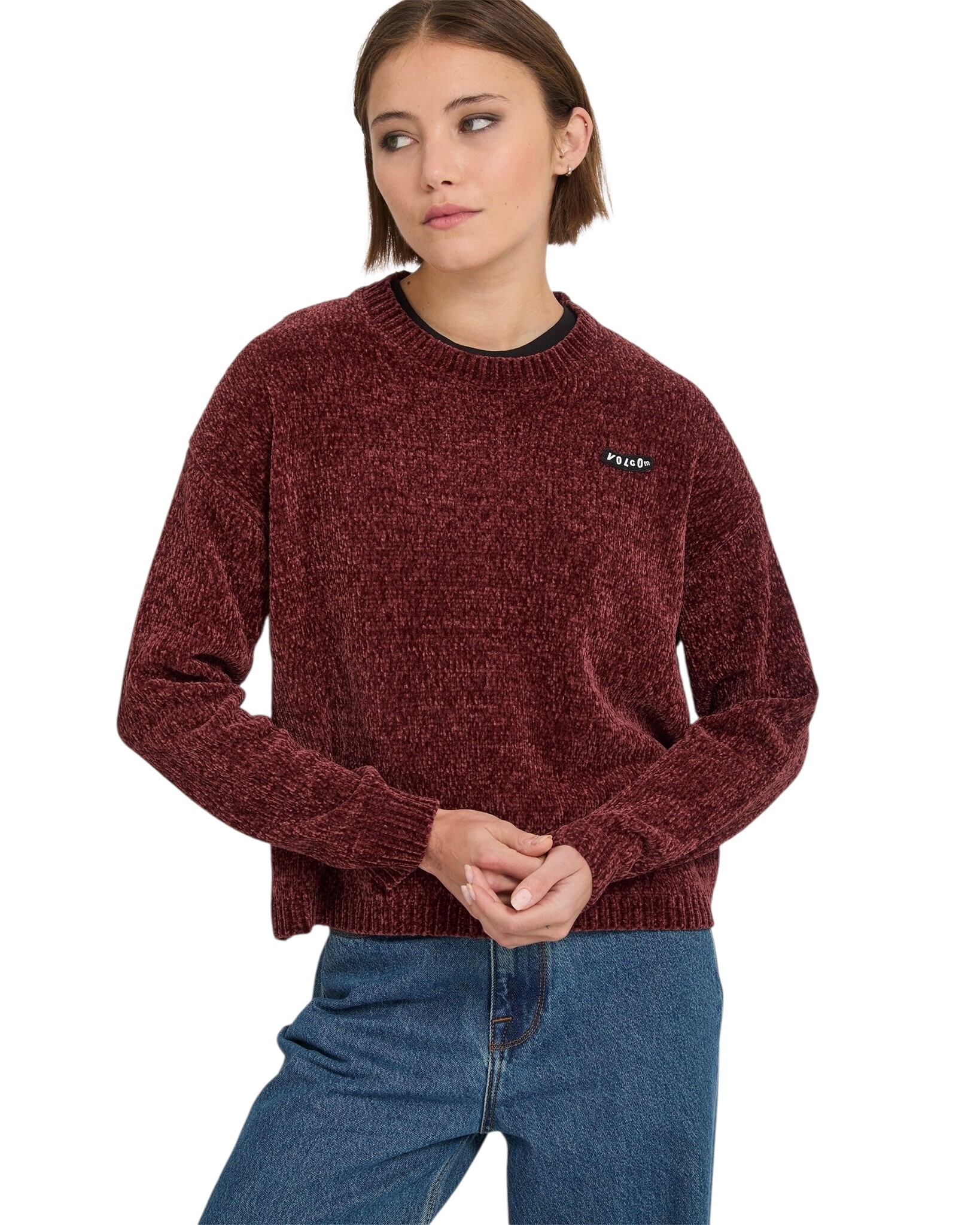 Volcom Bubble Tease Sweater - Brick