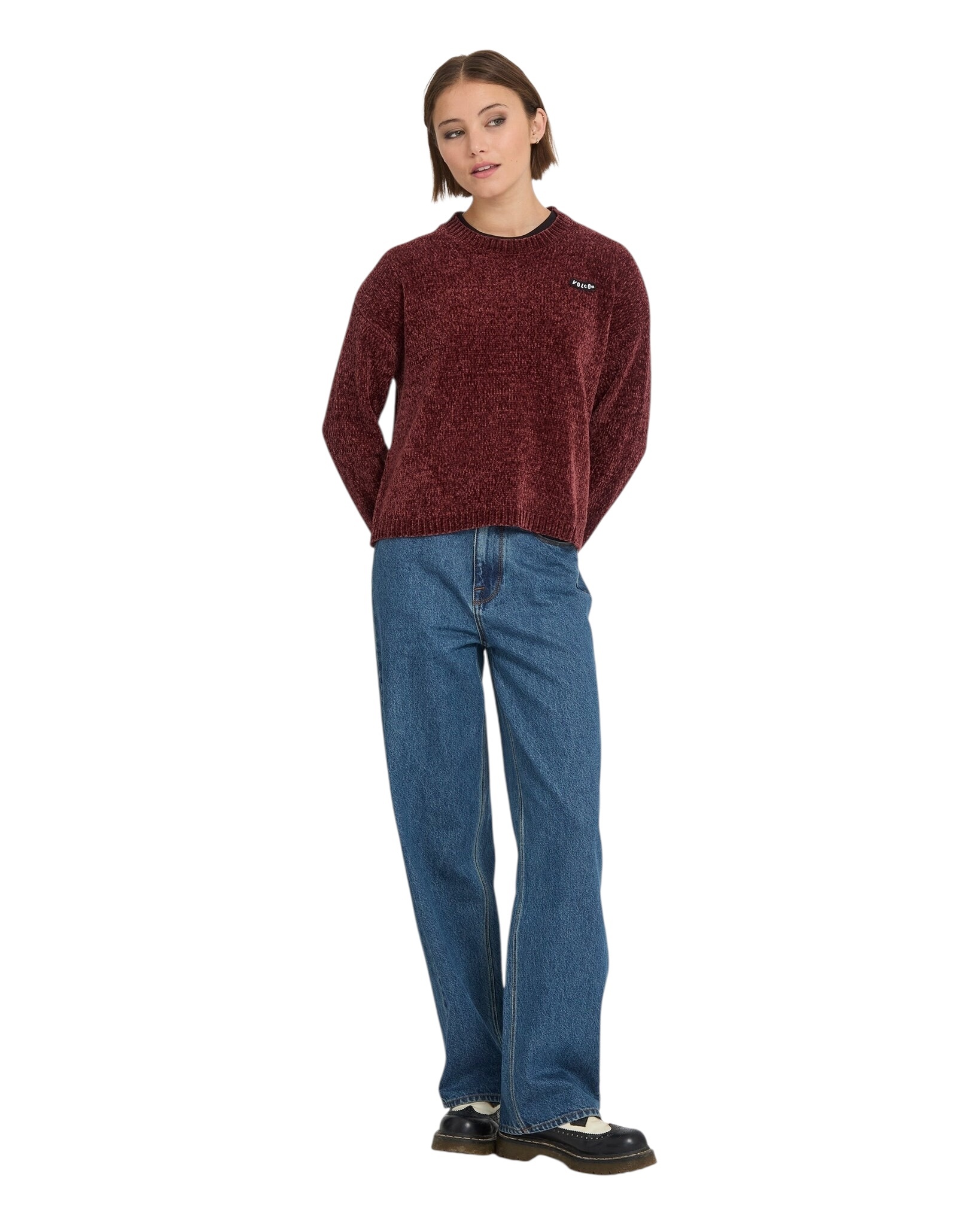 Volcom Bubble Tease Sweater - Brick