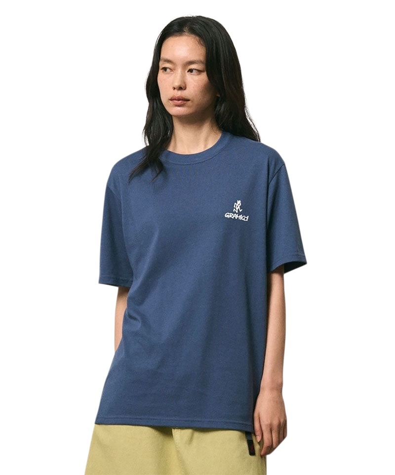 Gramicci One Point Logo Tee - Dusky Blue
