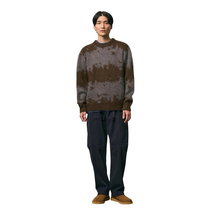 Gramicci Mohair Splatter Sweater - Slate Splatter