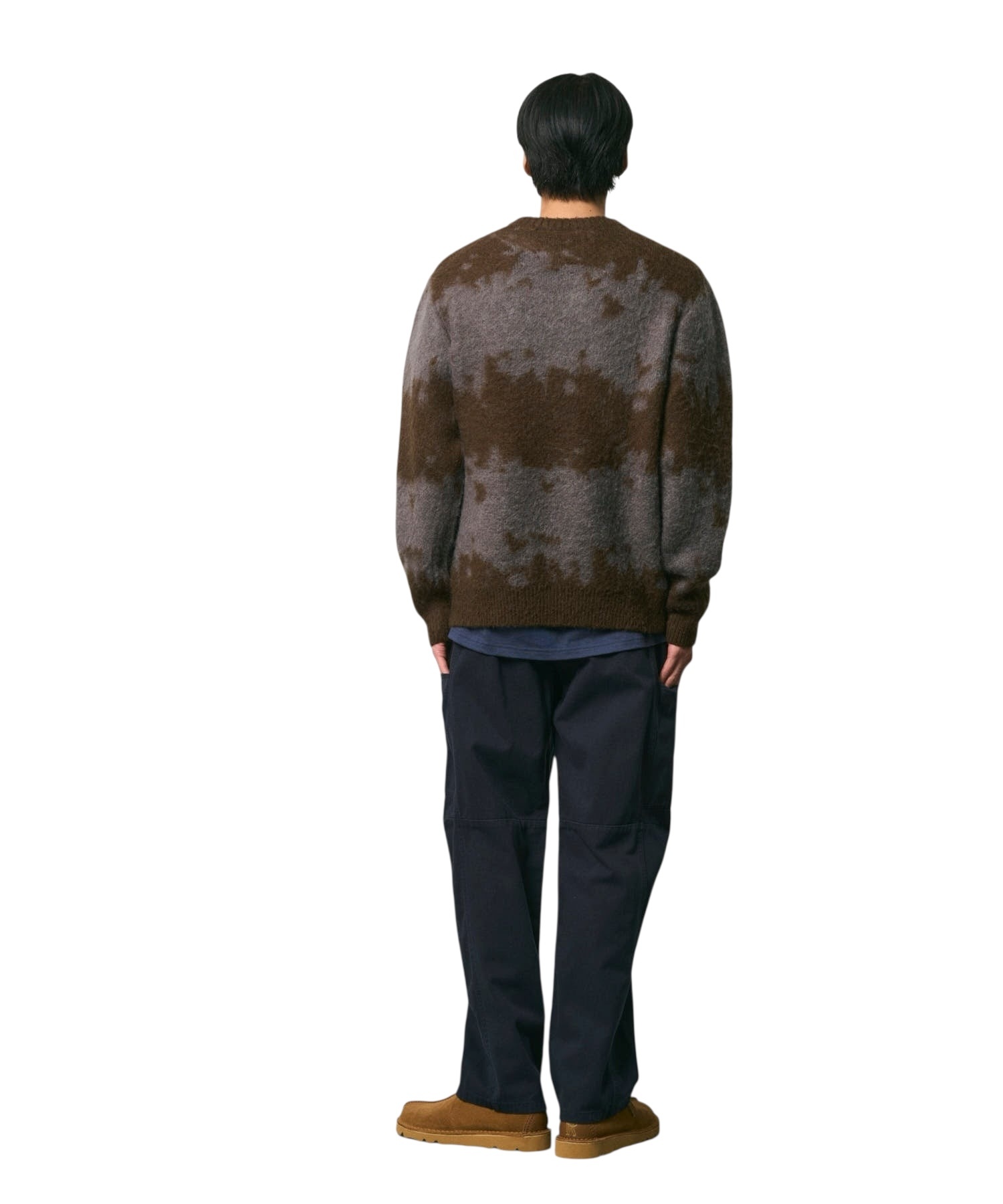 Gramicci Mohair Splatter Sweater - Slate Splatter