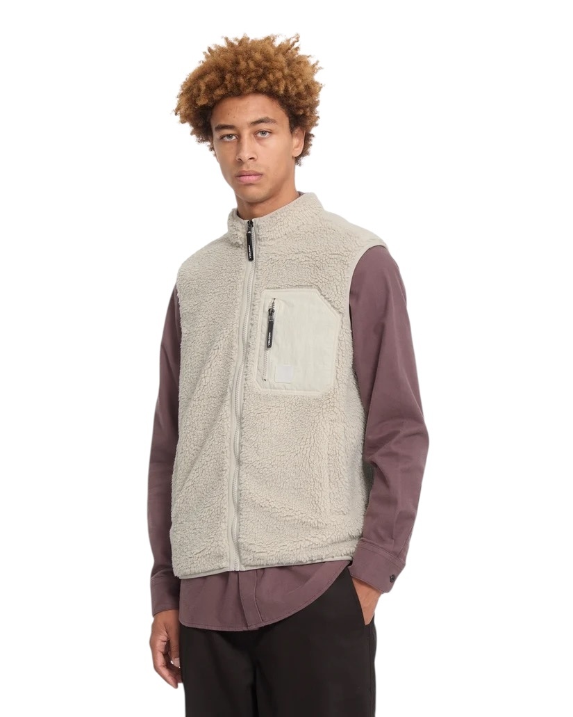 Volcom Muzzer Fuzzar Vest - Stone