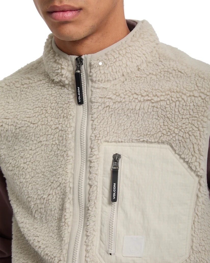 Volcom Muzzer Fuzzar Vest - Stone