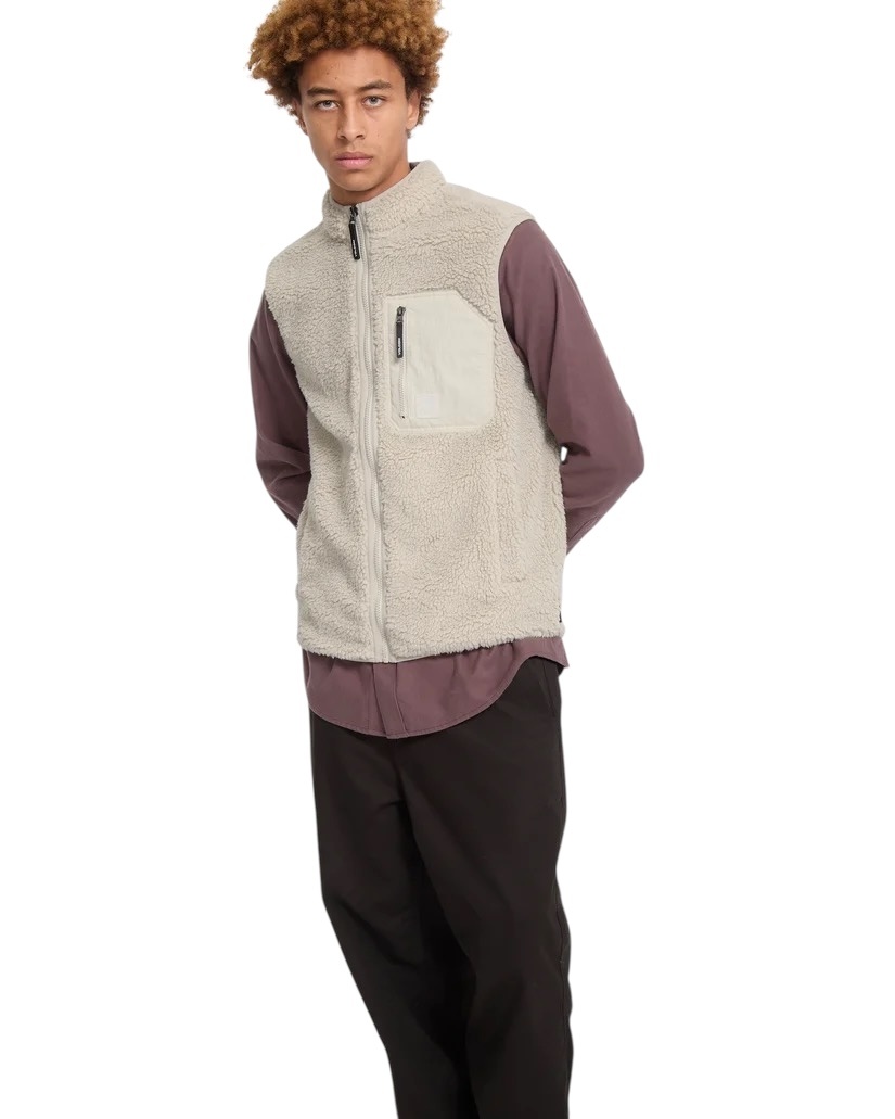 Volcom Muzzer Fuzzar Vest - Stone