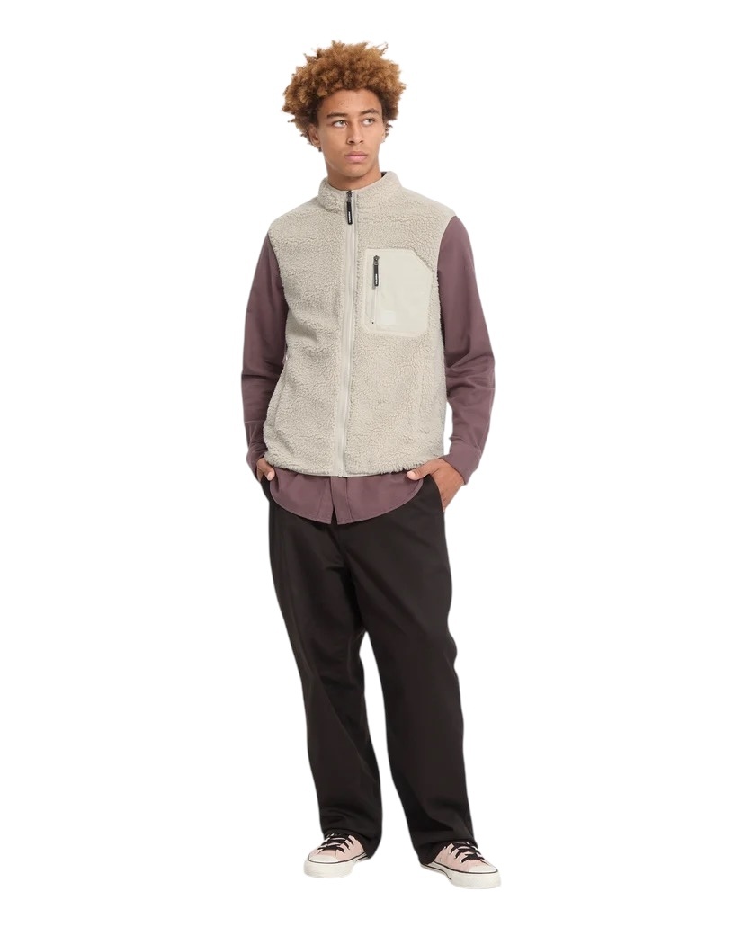 Volcom Muzzer Fuzzar Vest - Stone
