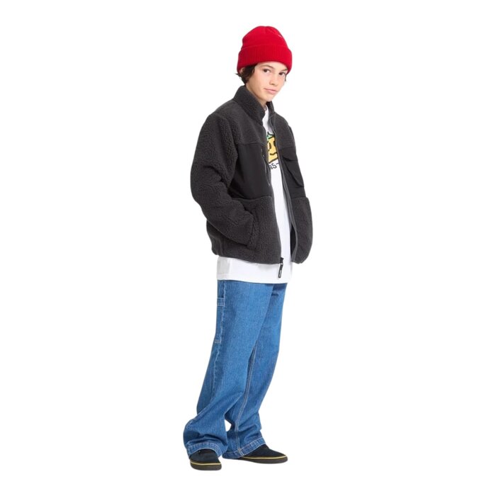 Volcom Kids Storm Stone Zip Fleece - Black