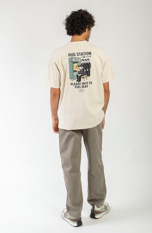 Kaotiko Hug Station Organic Tee - Tobacco