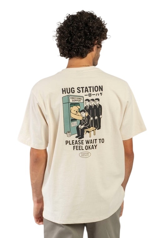 Kaotiko Hug Station Organic Tee - Tobacco