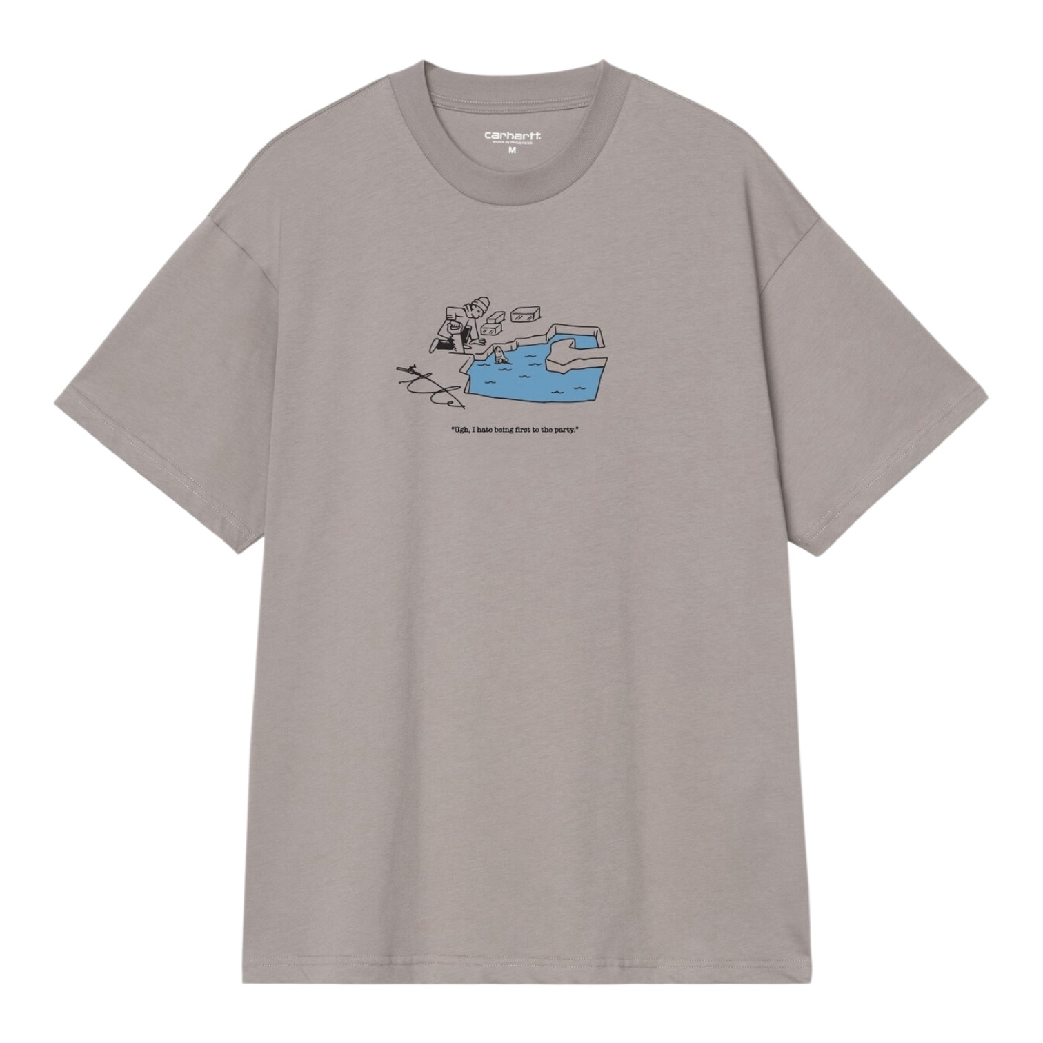 Carhartt WIP S/S Ice Fishing T-Shirt - Shady Grey