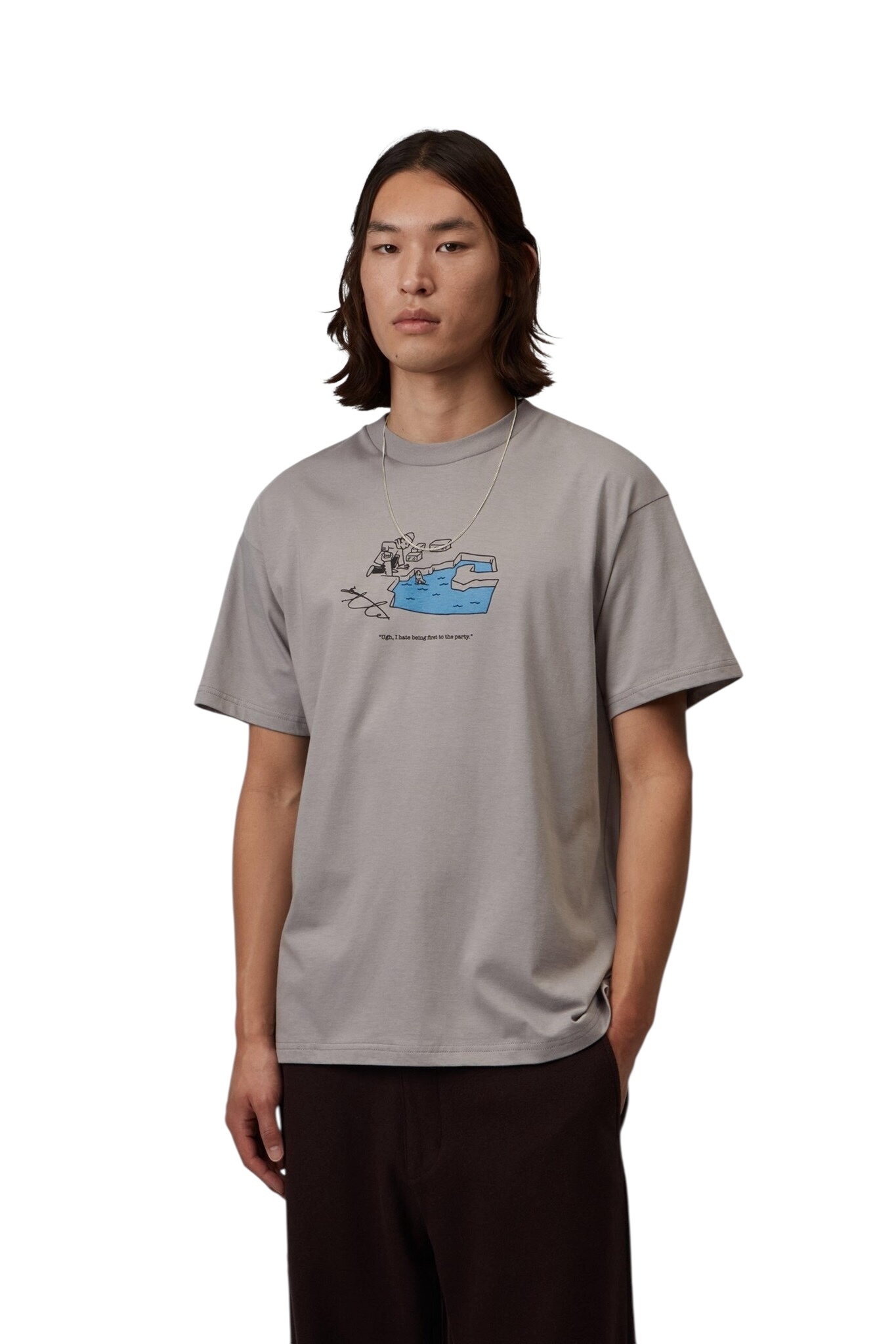 Carhartt WIP S/S Ice Fishing T-Shirt - Shady Grey