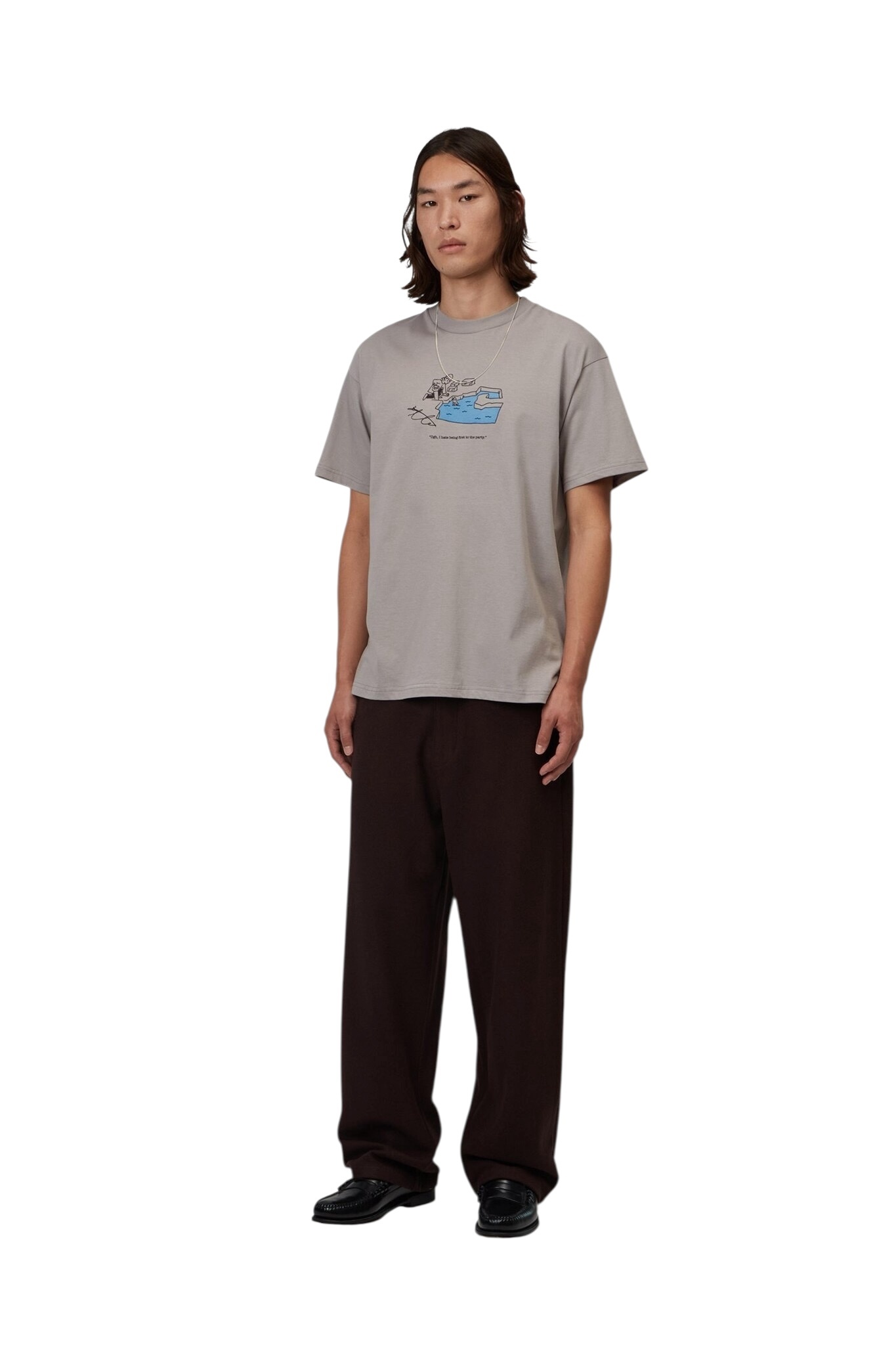 Carhartt WIP S/S Ice Fishing T-Shirt - Shady Grey