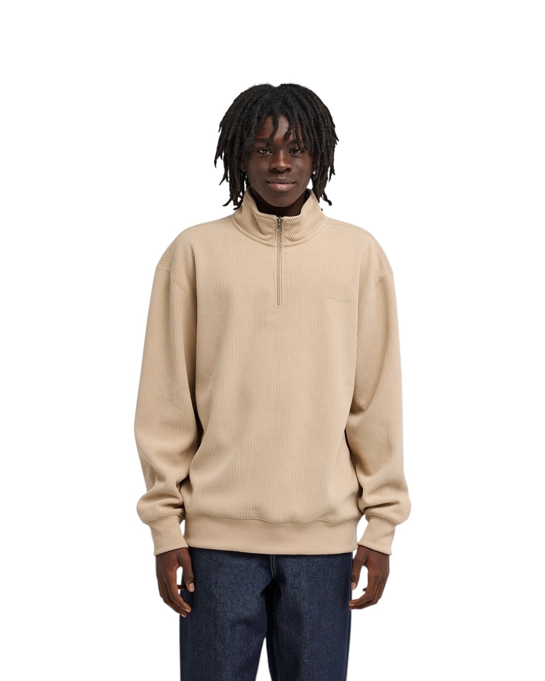 Element Lowcase Corduroy Half Zip - Hummus
