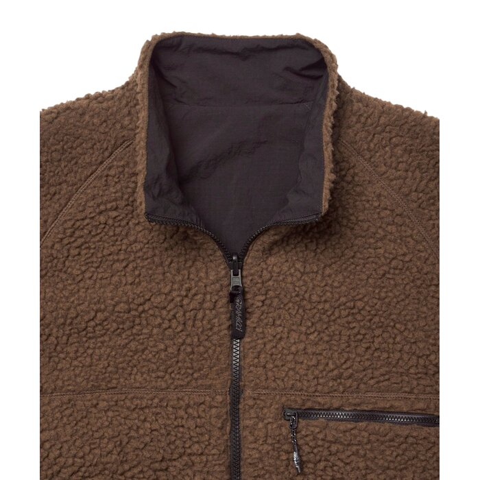 Gramicci Reversible Sherpa Jacket - Dark Brown/Black