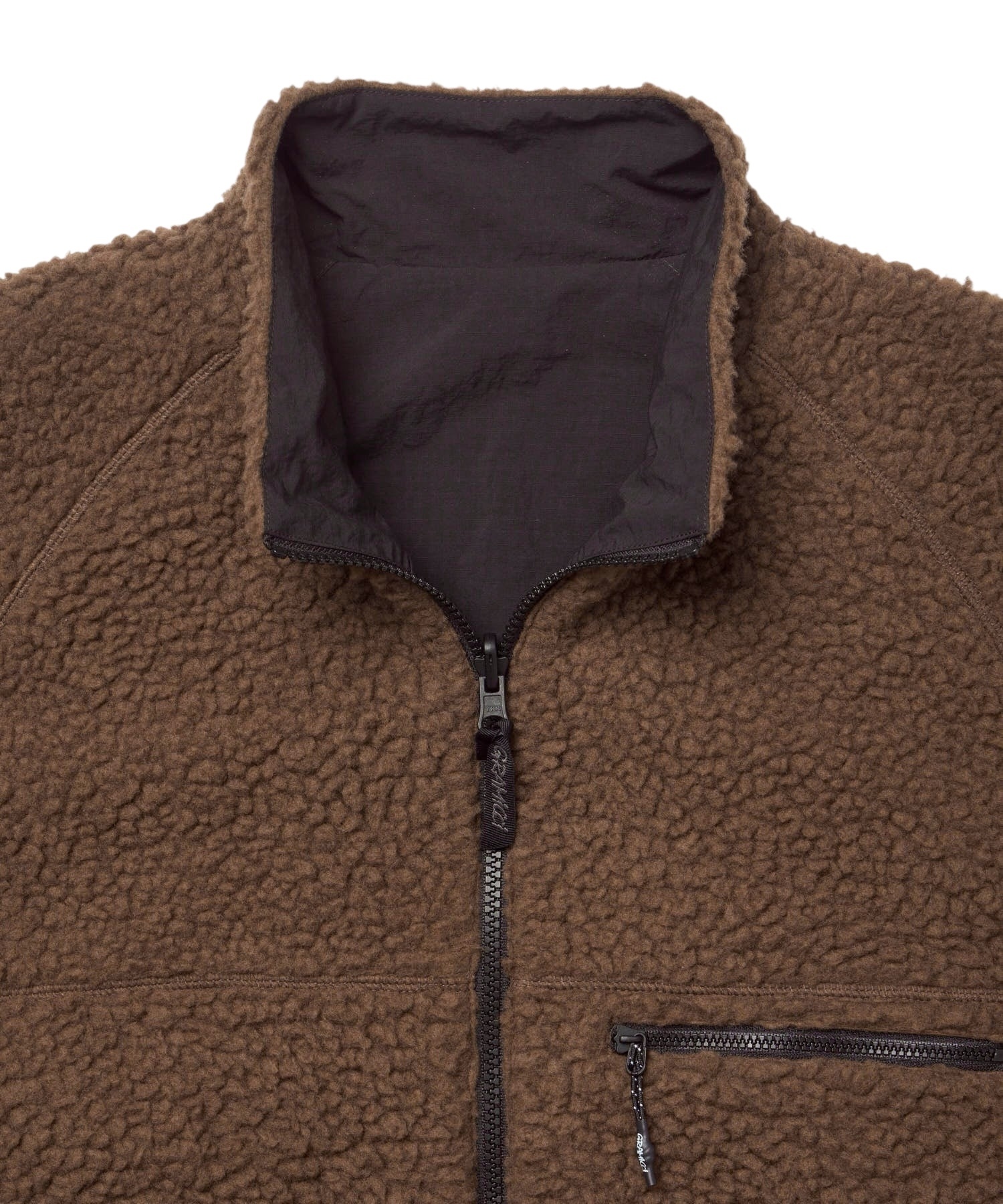Gramicci Reversible Sherpa Jacket - Dark Brown/Black