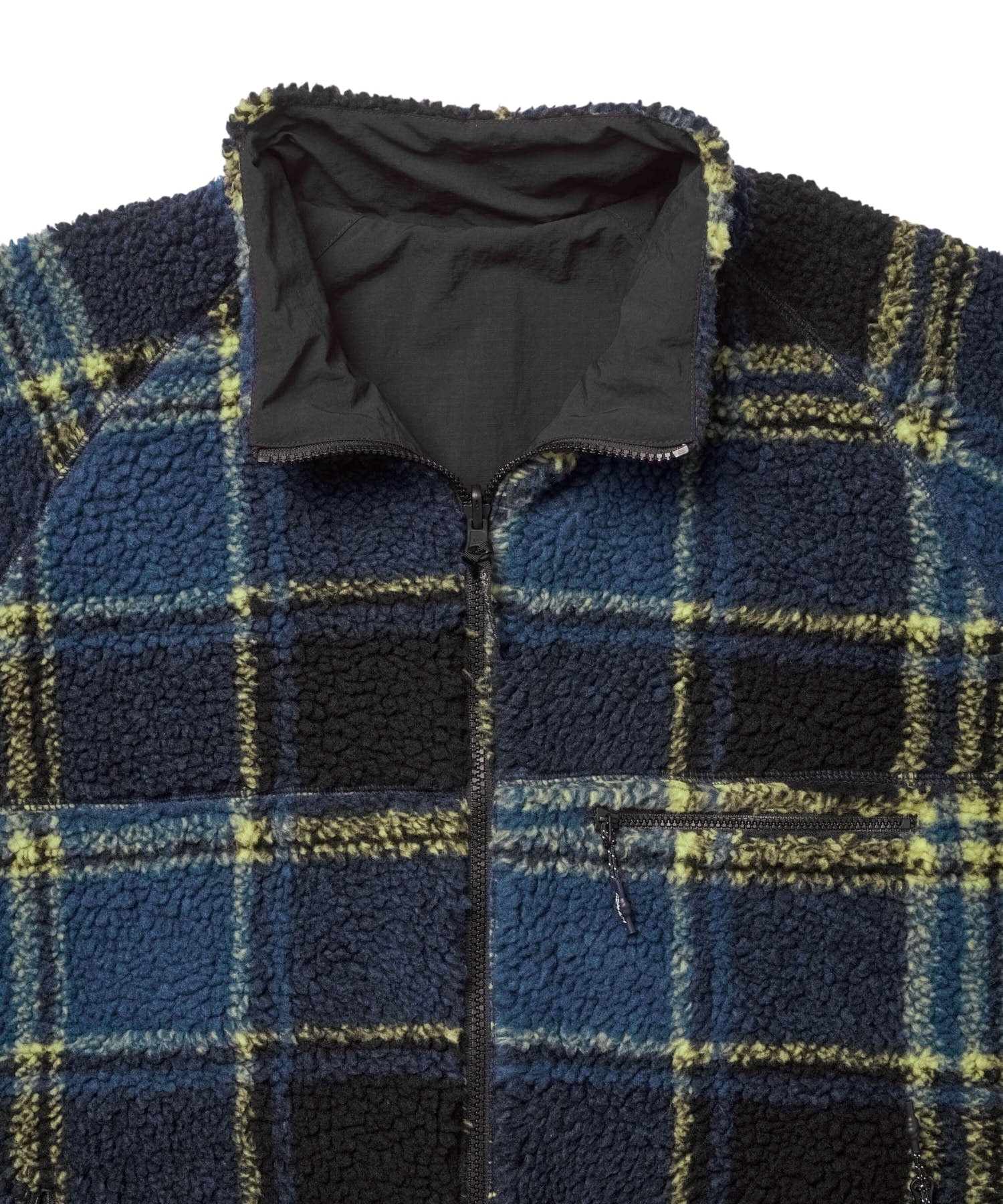 Gramicci Shadow Plaid Sherpa Jacket - Plaid/Black
