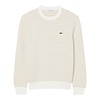 Pull Rayé Coton - Beige/ Gris Clair/ Blanc