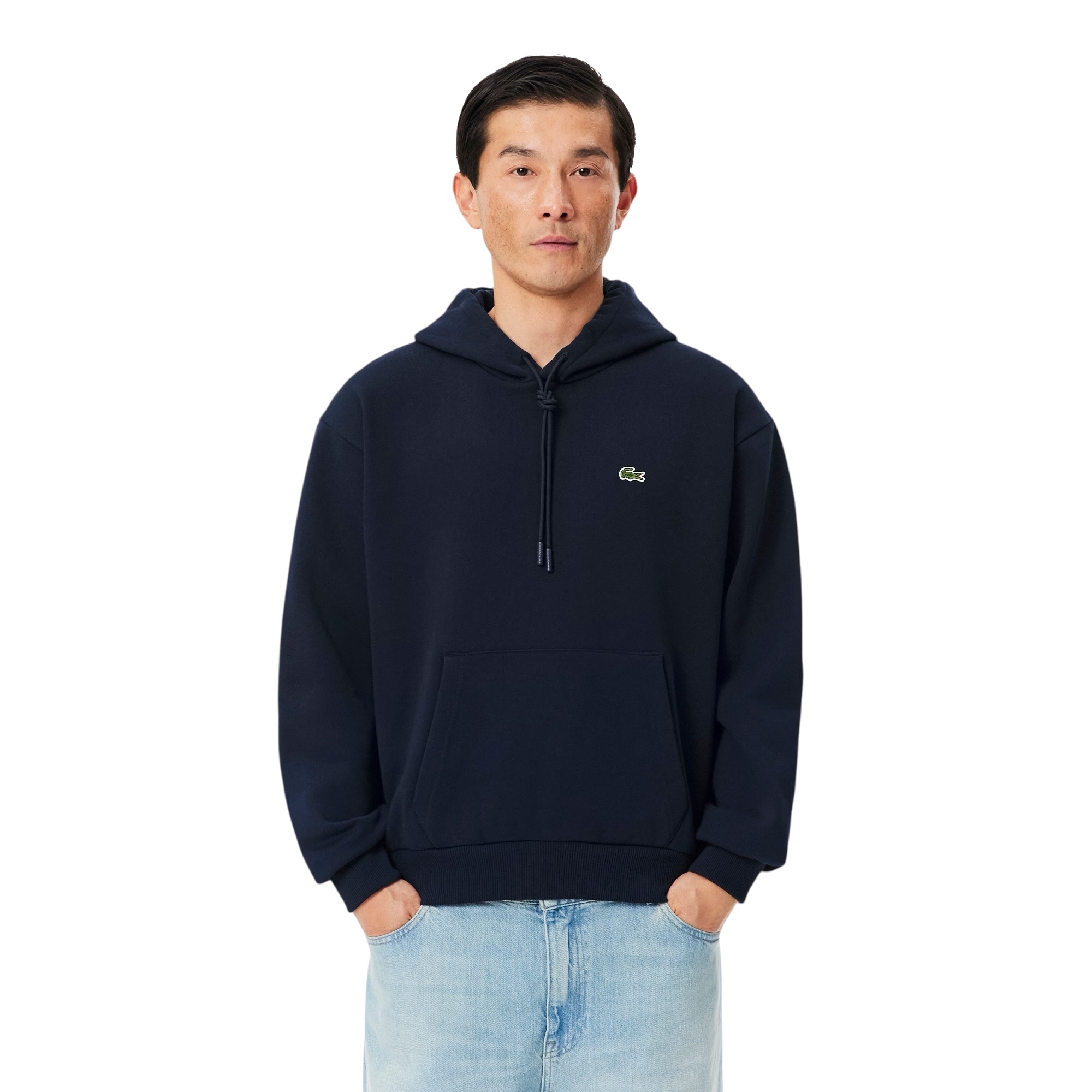 Lacoste Sweatshirt à Capuche Molleton - Bleu Marine