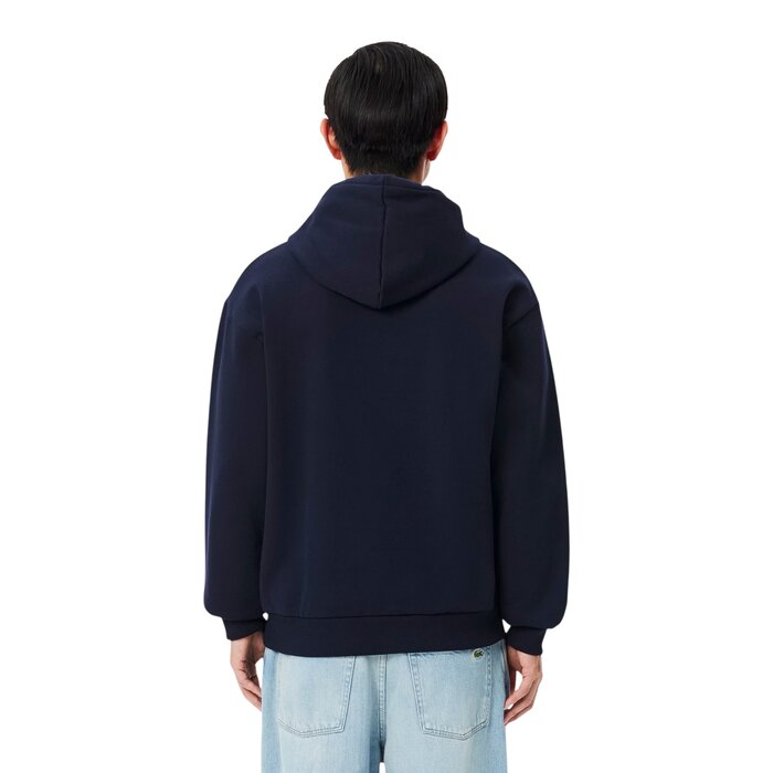 Lacoste Sweatshirt à Capuche Molleton - Bleu Marine