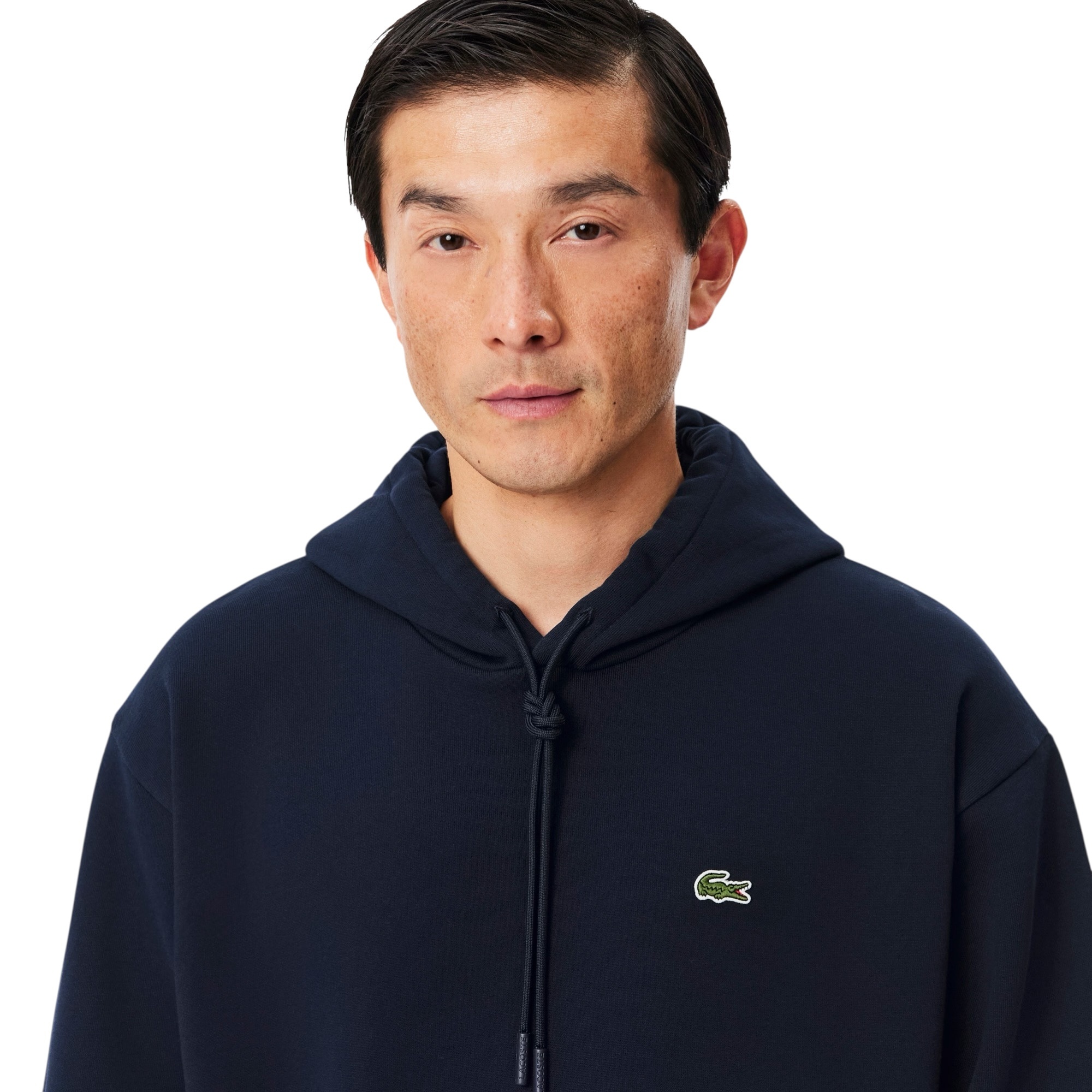 Lacoste Sweatshirt à Capuche Molleton - Bleu Marine