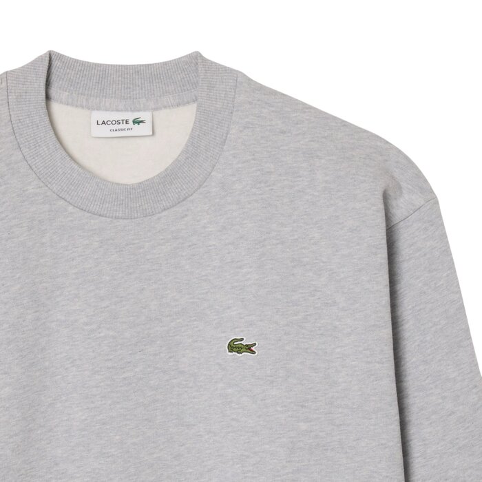Lacoste Sweatshirt Molleton Coton - Gris Chine