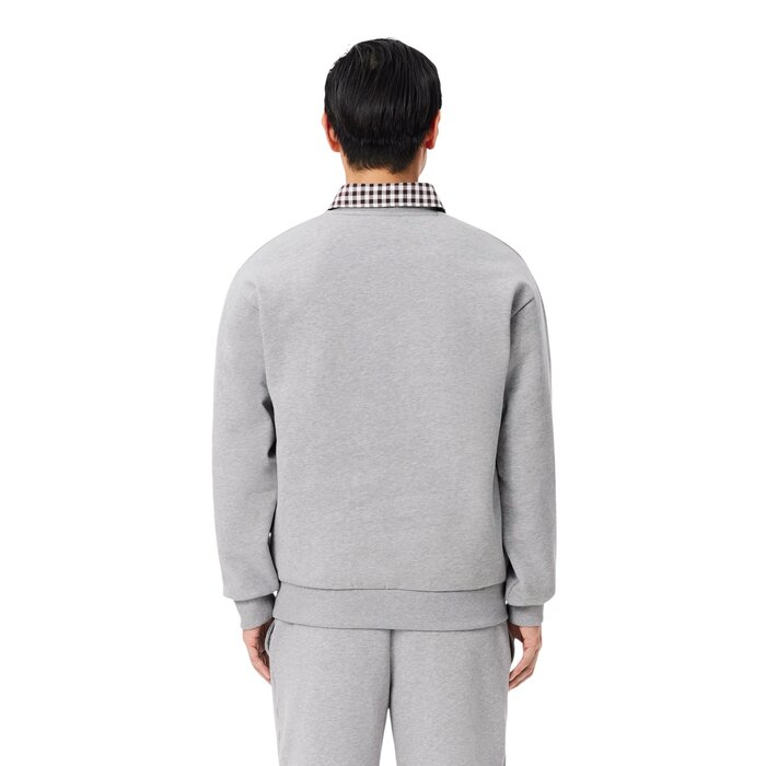 Lacoste Sweatshirt Molleton Coton - Gris Chine