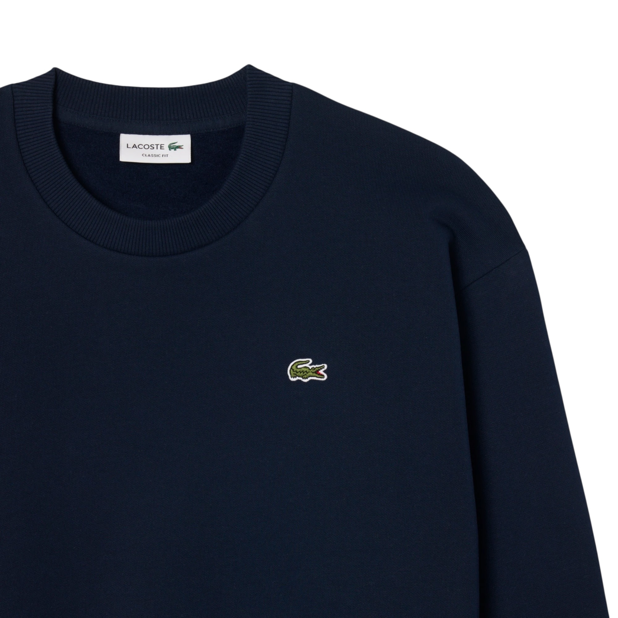Lacoste Sweatshirt Molleton Coton - Bleu Marine