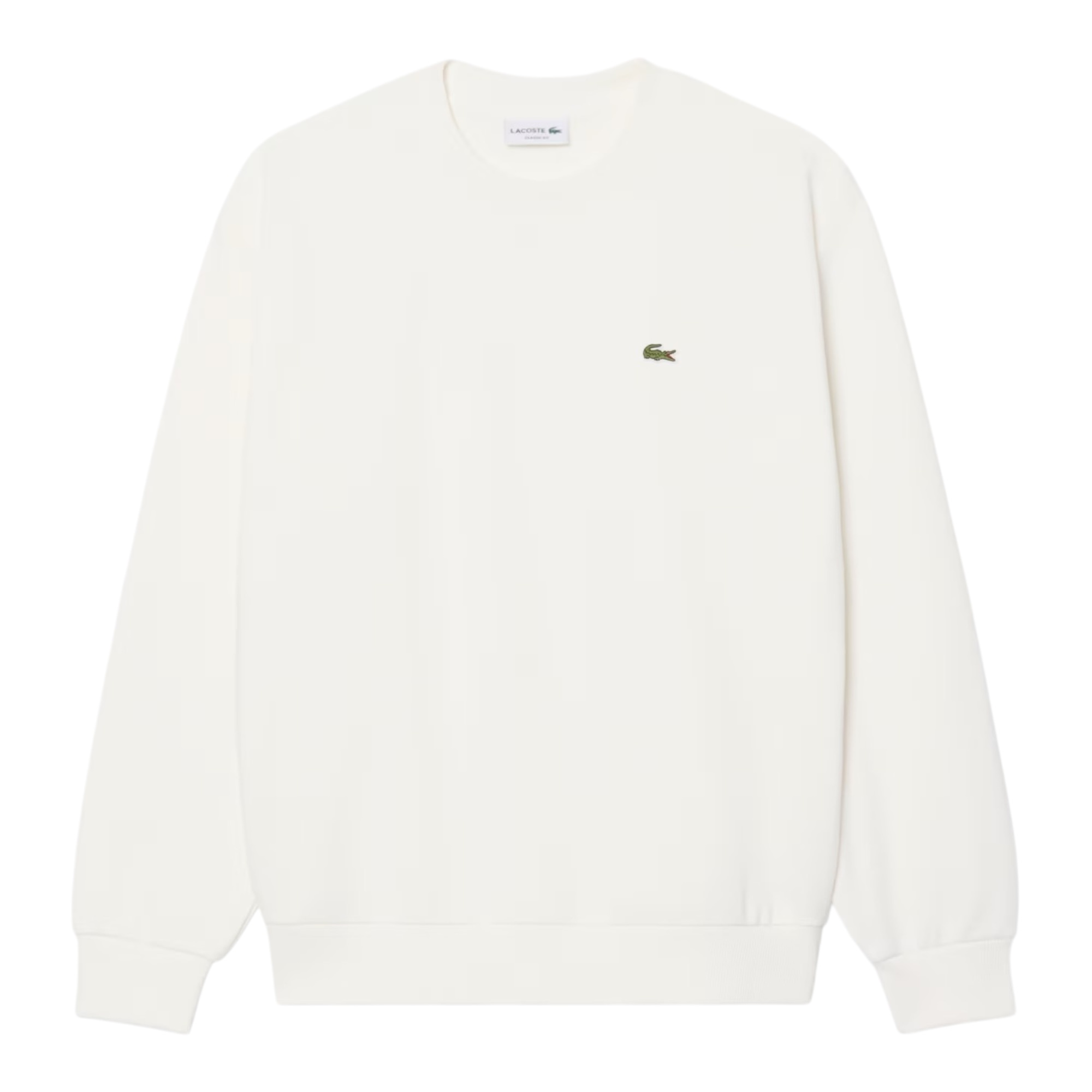 Lacoste Sweatshirt Molleton Coton - Blanc 70V