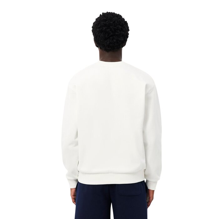 Lacoste Sweatshirt Molleton Coton - Blanc 70V