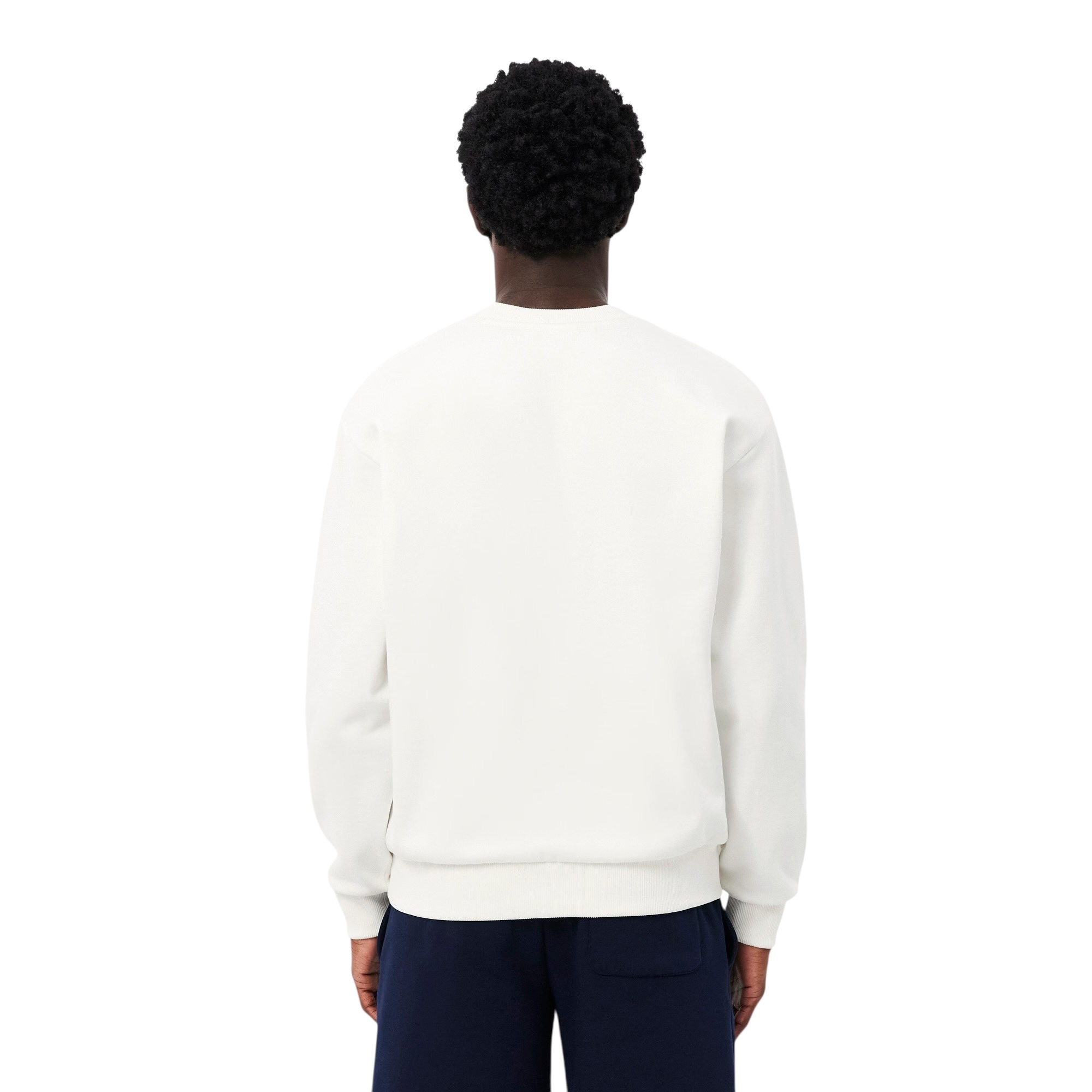 Lacoste Sweatshirt Molleton Coton - Blanc 70V