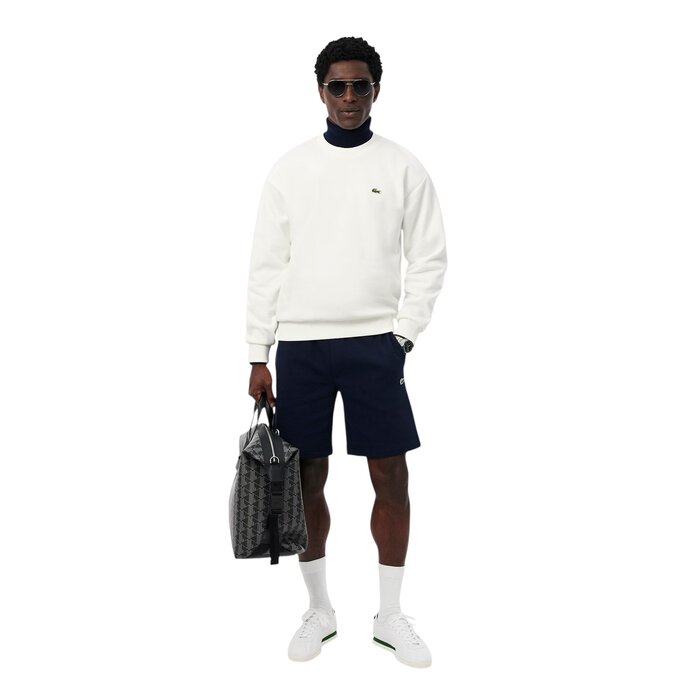 Lacoste Sweatshirt Molleton Coton - Blanc 70V
