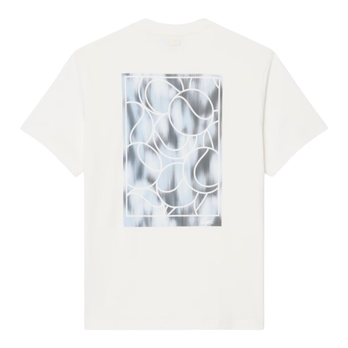 Lacoste T-shirt Jersey Imprimé Tennis Graphique - Blanc