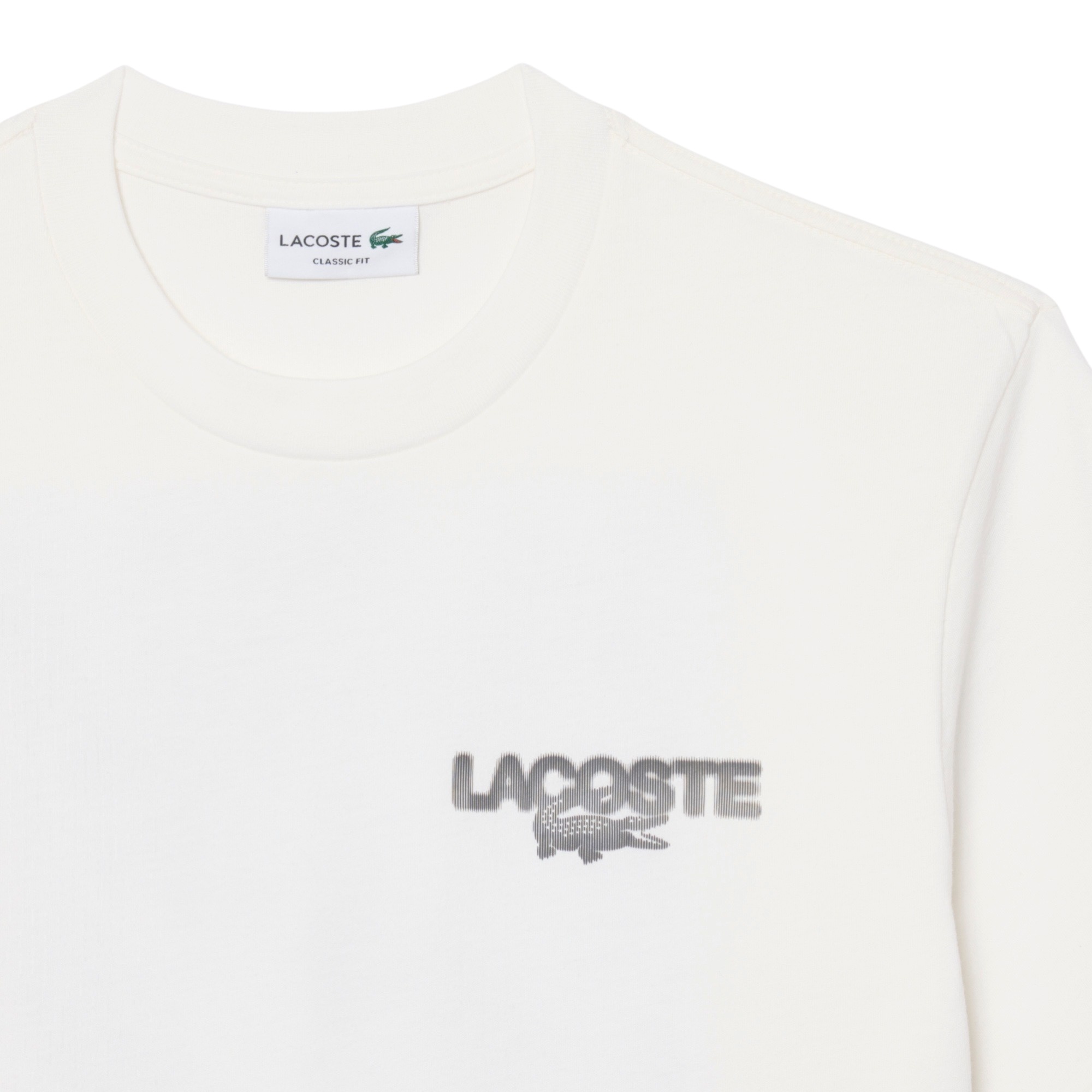 Lacoste T-shirt Jersey Imprimé Tennis Graphique - Blanc