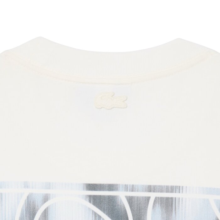 Lacoste T-shirt Jersey Imprimé Tennis Graphique - Blanc