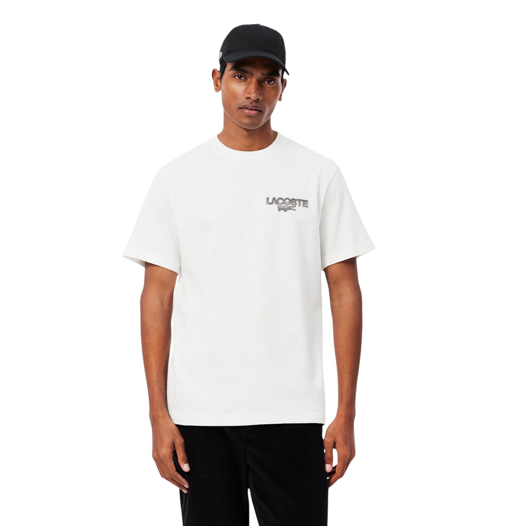 Lacoste T-shirt Jersey Imprimé Tennis Graphique - Blanc