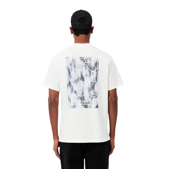 Lacoste T-shirt Jersey Imprimé Tennis Graphique - Blanc